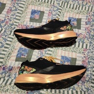 Brooks Black and Orange Athletic Shoes